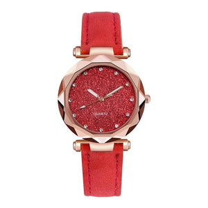 Women Romantic Starry Sky  Watch Leather - The Discount Market