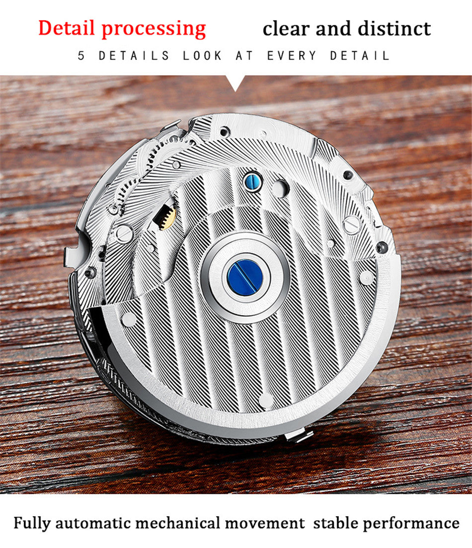 LIGE Luxury Mechanical, Waterproof Watch - The Discount Market