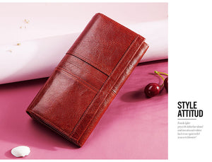 Genuine Leather Women Fashion Clutch Wallet - The Discount Market