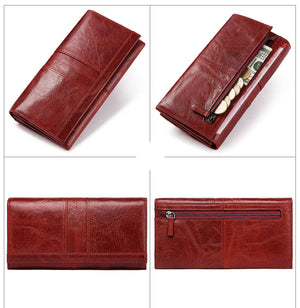 Genuine Leather Women Fashion Clutch Wallet - The Discount Market