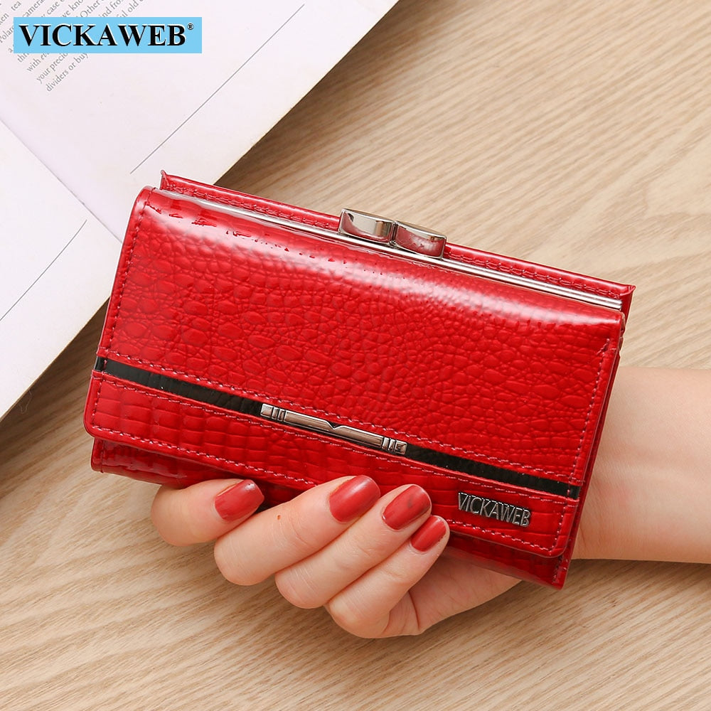 Patchwork Genuine Leather  Womens Wallets - The Discount Market