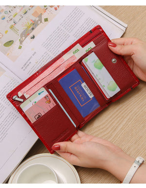 Patchwork Genuine Leather  Womens Wallets - The Discount Market
