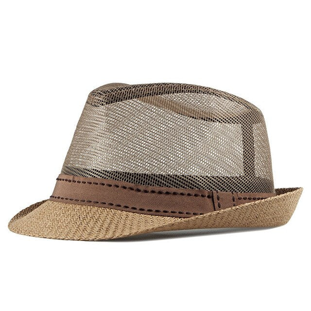Summer Straw Hat Retro Men's Fedoras - The Discount Market