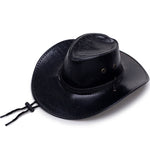 Western Faux Leather Cowboy Hats - The Discount Market