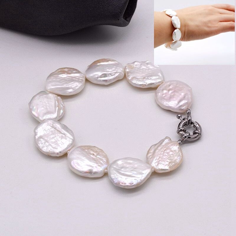 Coin  Women's Pearl Bracelet, - The Discount Market