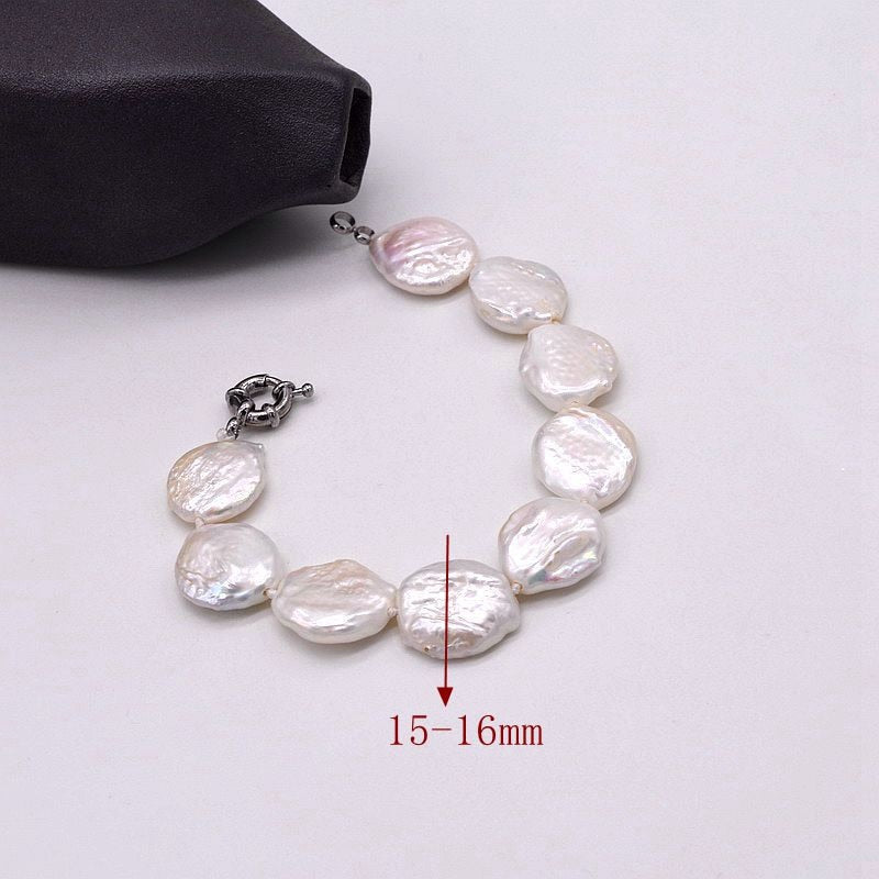 Coin  Women's Pearl Bracelet, - The Discount Market