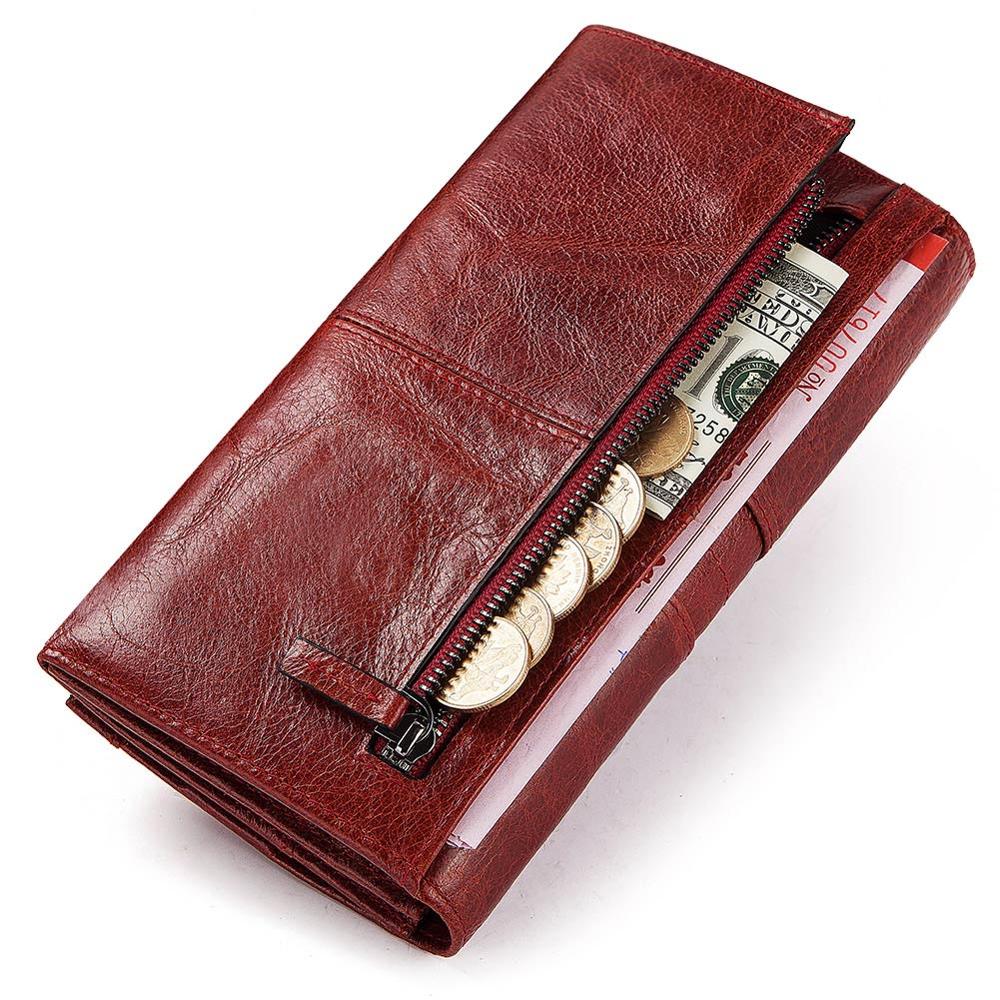 Genuine Leather Women Fashion Clutch Wallet - The Discount Market