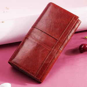 Genuine Leather Women Fashion Clutch Wallet - The Discount Market