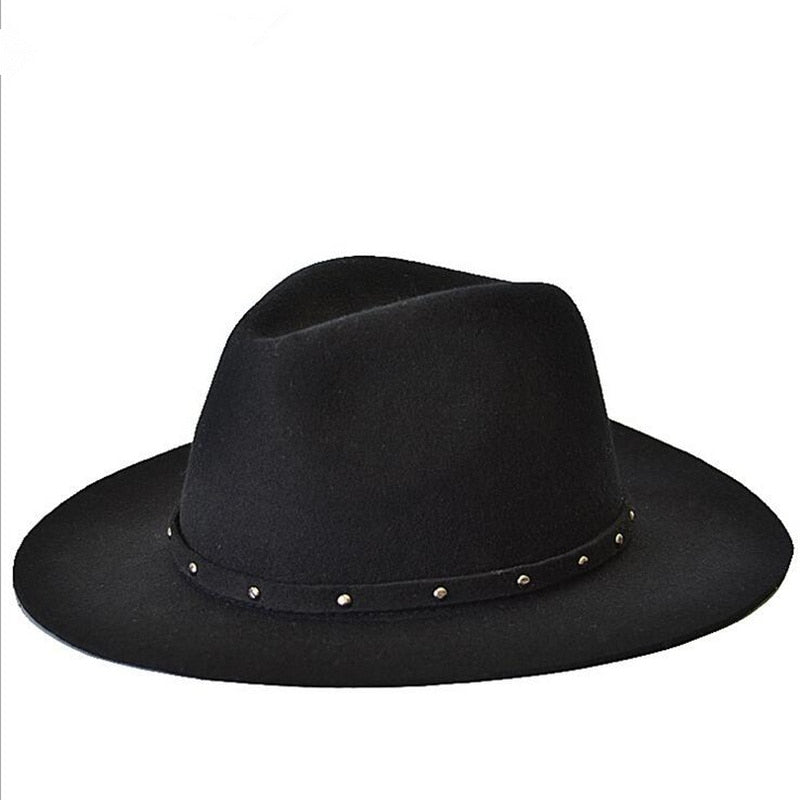New Fashionable Women 100% Wool Jazz Hat - The Discount Market