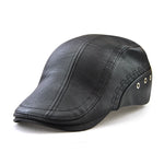 New Fashion 100% Faux Leather Men's Caps - The Discount Market