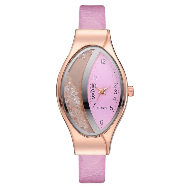 Women Fashion Luxury Watch Leather Band - The Discount Market