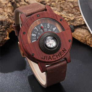 Creative Men's Walnut Wood Watch - The Discount Market