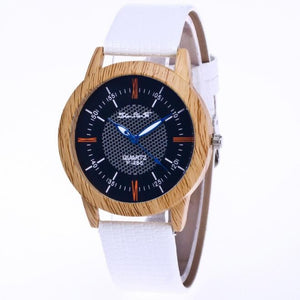 Women or Mens Natural Bamboo Wood  Watch - The Discount Market