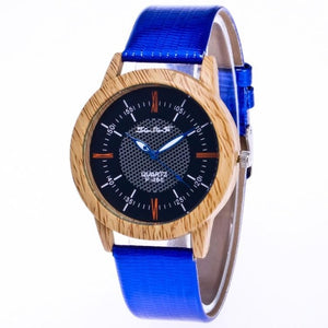 Women or Mens Natural Bamboo Wood  Watch - The Discount Market