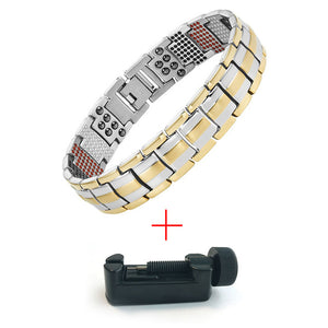 Men's Or Women Black Pure Titanium Magnetic Bracelet - The Discount Market