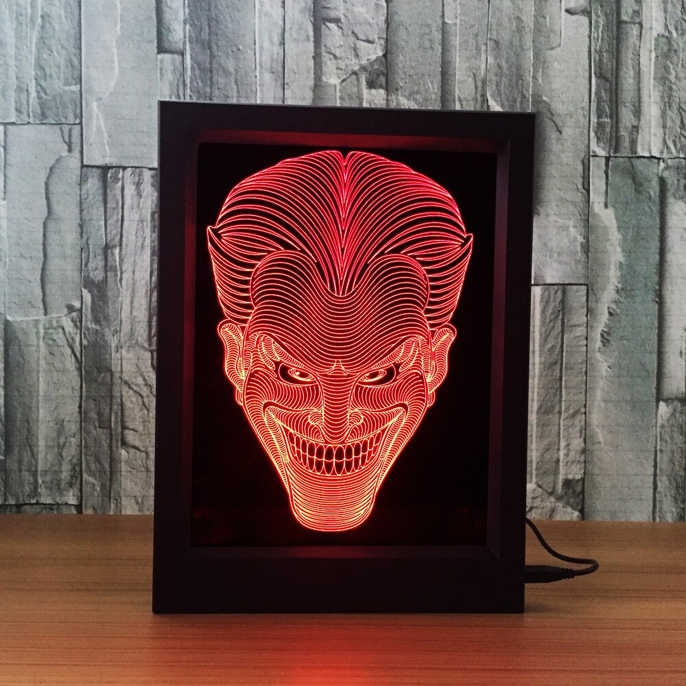 Skeleton 3D Photo Frame Table Lamp - The Discount Market