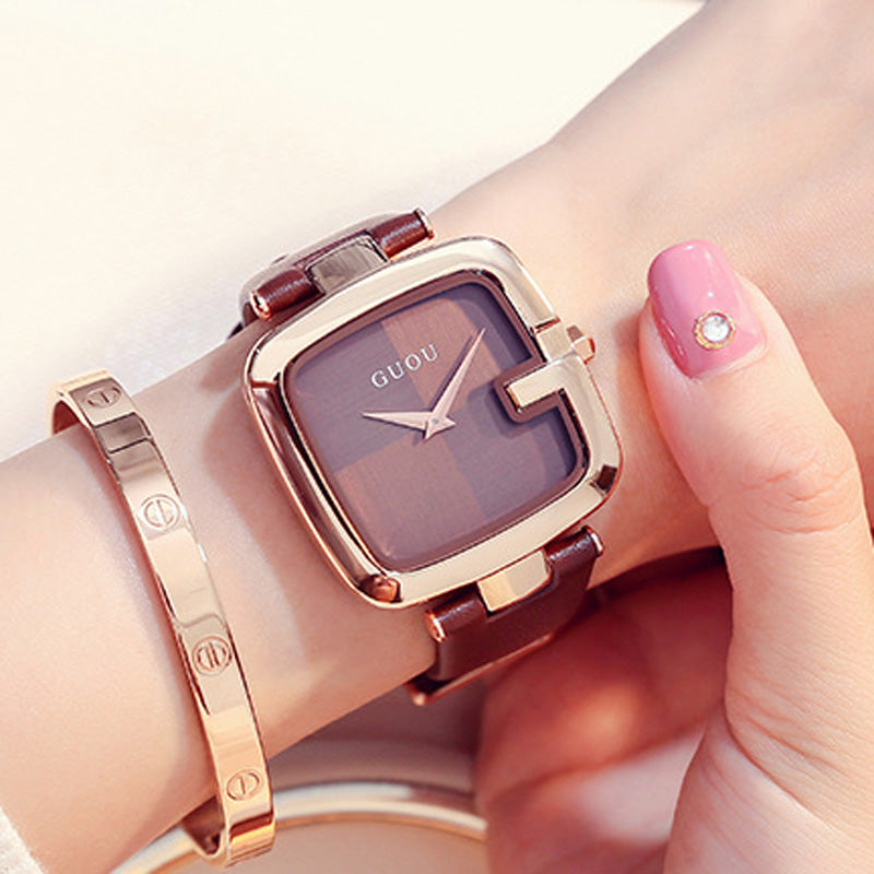 GUOU Women's Watches 2019 Square Fashion - The Discount Market